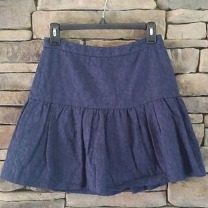 J. CREW Navy Peplum Skirt.  NWOT